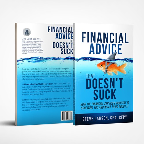 Financial book cover with the title 'Clear, pop up cover'