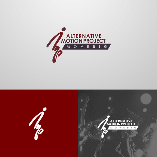 Dance school logo with the title 'Alternative Motion Project'