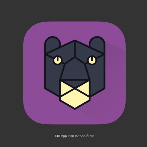 Black panther logo with the title 'Panther'