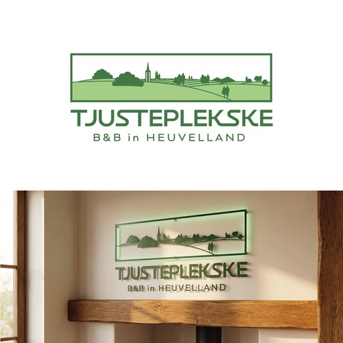 B&B logo with the title 'Territorial Laser-Cut Logo for a Boutique B&B'