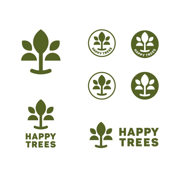 Happy logo with the title 'Logo redesign'