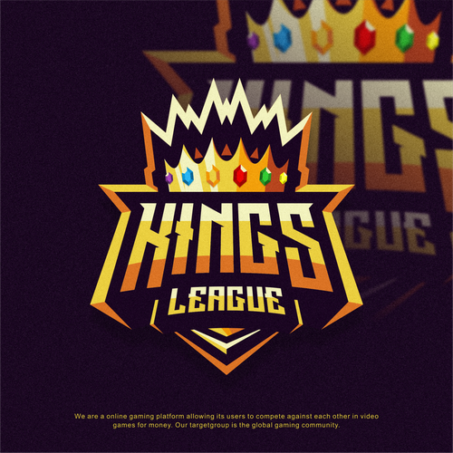 League logo with the title 'Kings League'