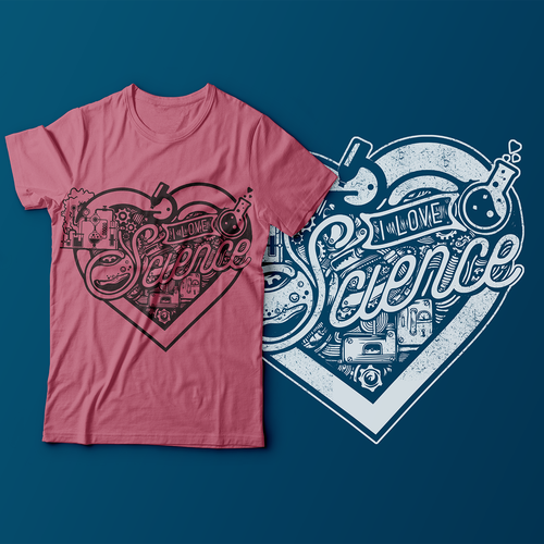 Science t-shirt with the title 'I Love Science'