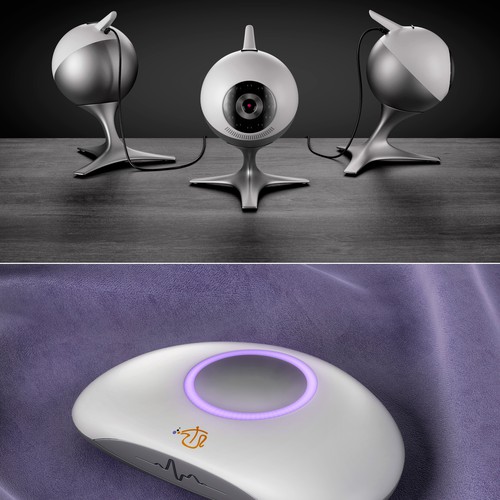 3-dimensional design with the title 'Childcare product design concept 3D realistic rendering'