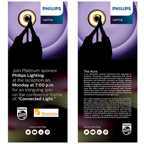 Lighting design with the title 'Lighting Convention Roll up Banner'