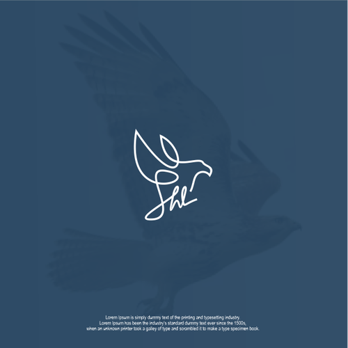 Hawk logo with the title 'Sparrowhawk Legal logo illustration ( for sale )'