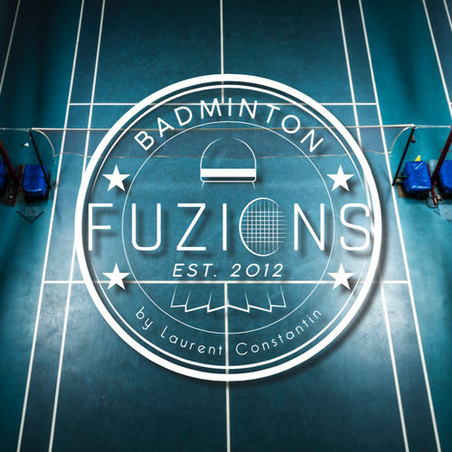 Sports brand with the title 'Logo pour Fuzions Badminton'