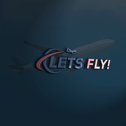 Airline design with the title 'Logo for airline travelers'