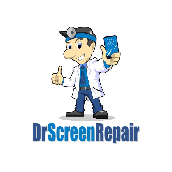 Handphone logo with the title 'Dr Screen Repair'