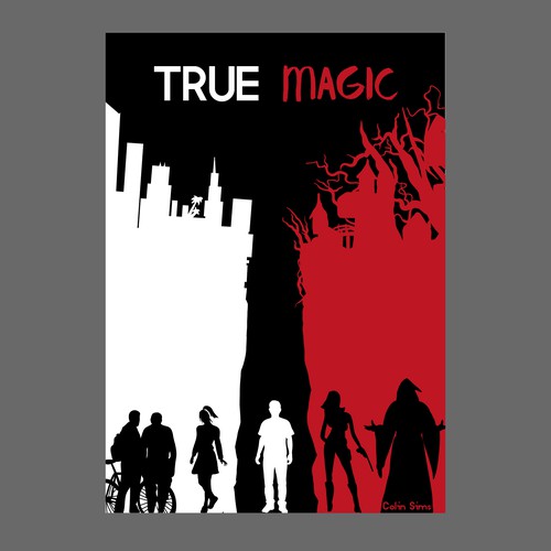 Comic book cover with the title 'Ebook cover for new urban fantasy novel set in Hollywood!'