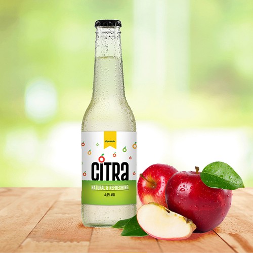 Fresh label with the title 'Citra Cider Label'
