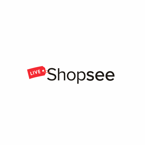 YouTube logo with the title 'Shopsee logo design'