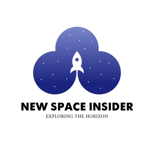 Air design with the title 'Space rocket logo.'