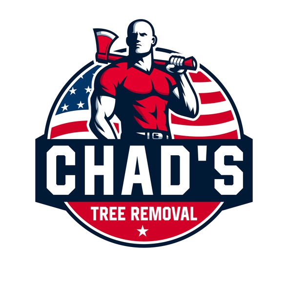 Lumberjack logo with the title 'Chad's Tree Removal'