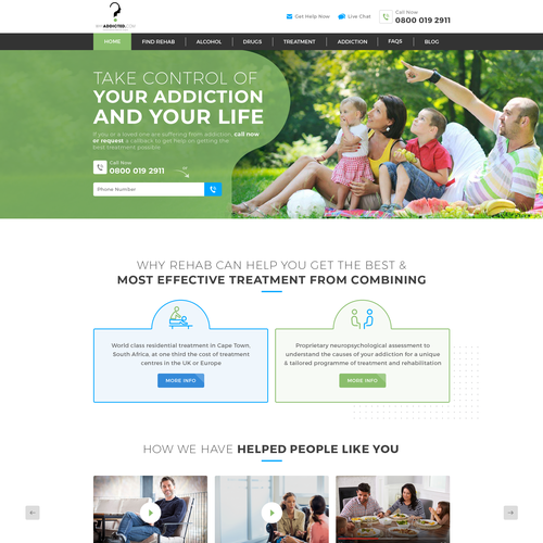 Attractive design with the title 'Addiction Rehab Website Traffic Magnet!'