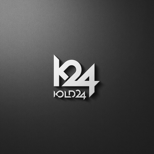 Geometric logo with the title 'Logo for a cold brew coffee shop'