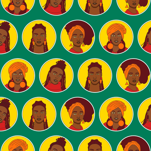 African design with the title 'Pattern design'