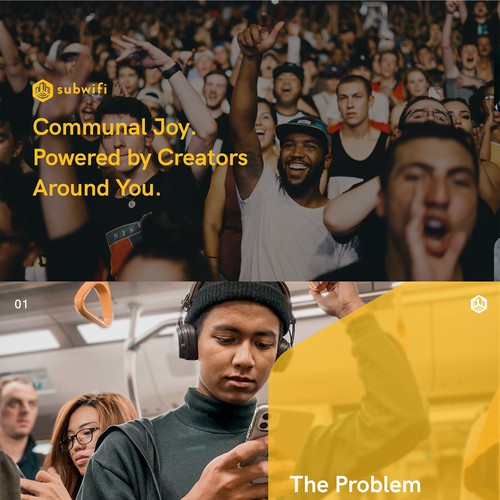 Presentation artwork with the title 'Pitch deck design'