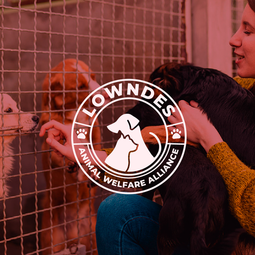 Pet care logo with the title 'Lowndes Animal Welfare Alliance'