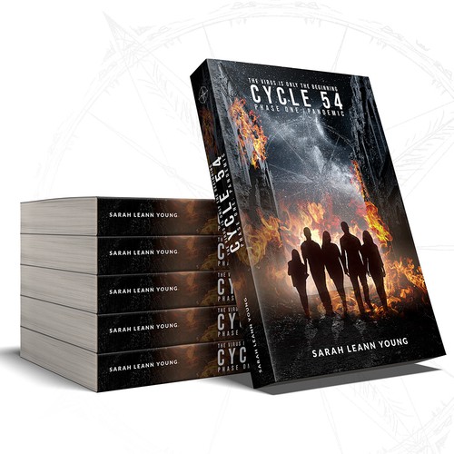 Dystopian book cover with the title 'Book Cover Illustration'