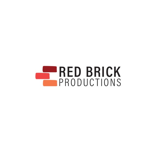 Brick design with the title 'Fresh logo concept for production company'