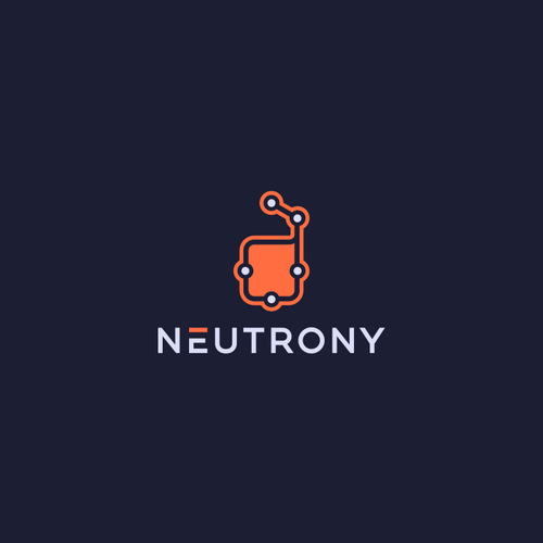 Atom design with the title 'Neutrony Logo'
