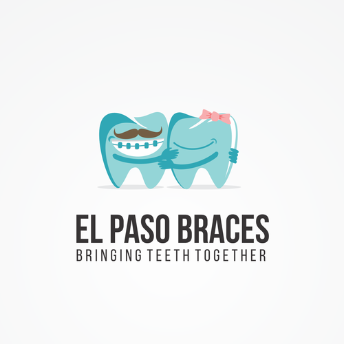 Tooth design with the title 'Playful Orthodontic Specialist Logo'