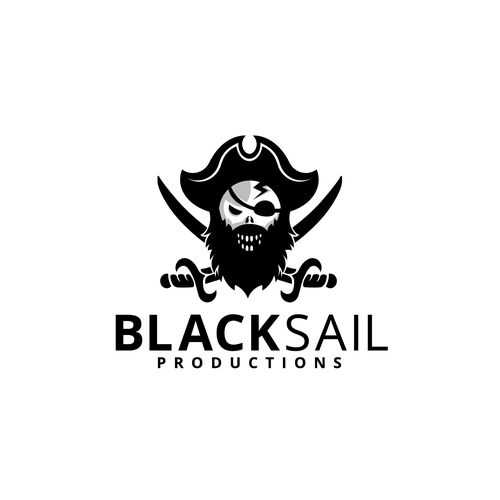 Sail logo with the title 'PIRATE LOGO'