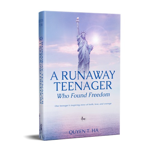 Ocean book cover with the title 'A Runaway Teenager'