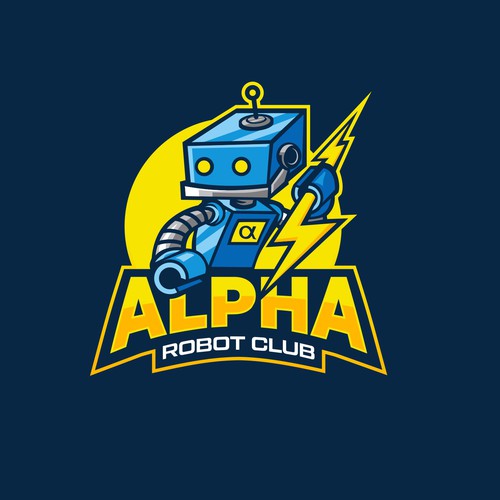 Robot brand with the title 'ALPHA ROBOCLUB'