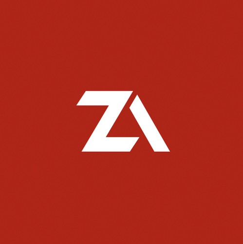 Angular design with the title 'ZA'