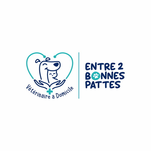 Hospitality design with the title 'Entre 2 bonnes pattes'