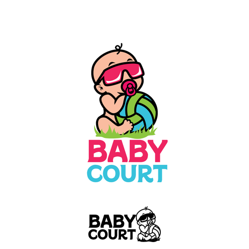 Logo with the title 'The fastest Growing Backyard Volleyball needs a logo'