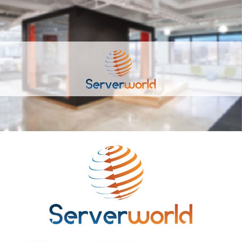 Attractive logo with the title 'Logo for Serverworld'