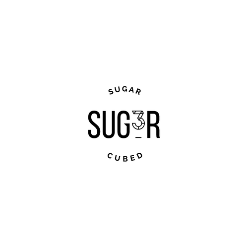 Polygon logo with the title 'Simple logo for Sugar Cubed'
