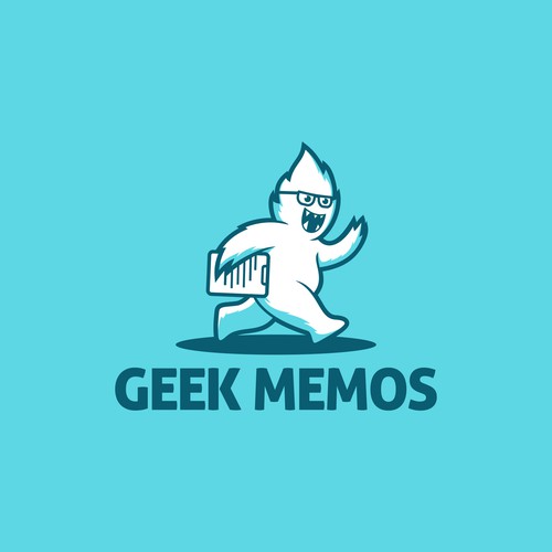 Service logo with the title 'geek memos logo'