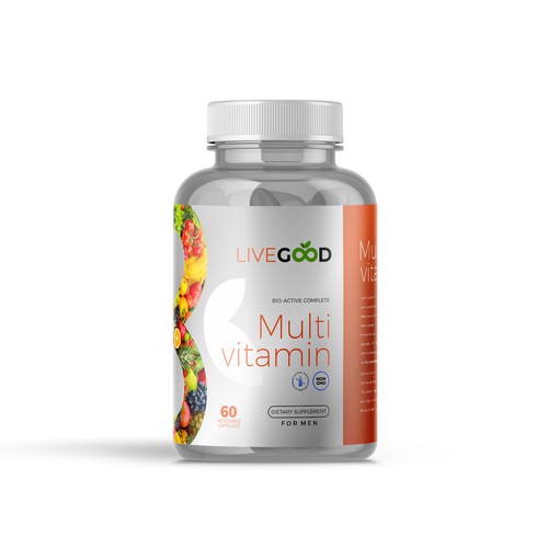 Pills packaging with the title 'LABEL DESIGN '