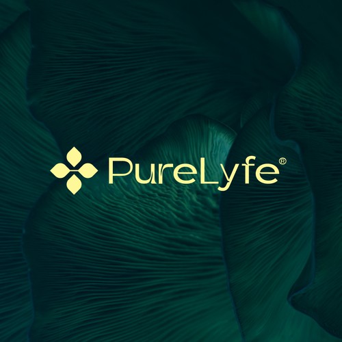 Landscape design with the title 'Pure Lyfe Logo & Brand Guidelines'