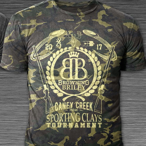 Hunting t-shirt with the title 'T-Shirt Design Concept for Sporting Clays Tournament'