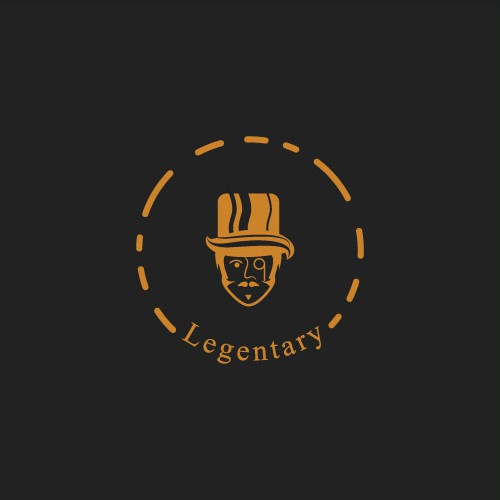 Gentleman logo with the title 'Legentary Logo'