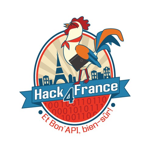 French logo with the title ' Hack4France'