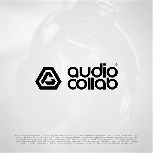 Collaboration design with the title 'Logo design for AudioCollab - first audiobook narrator talent management company'