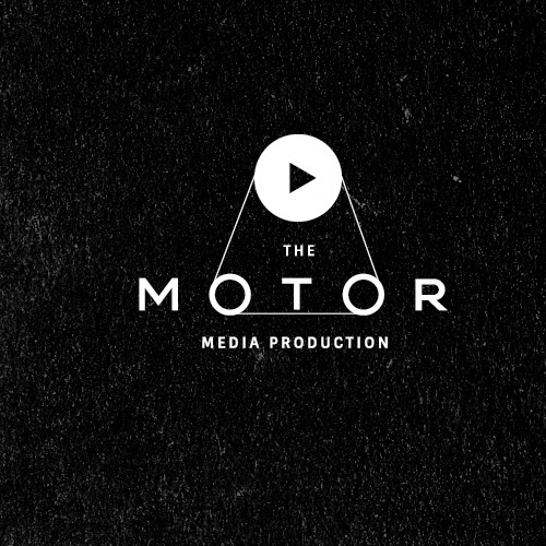 Cinema logo with the title 'Clever logo for The Motor media production'