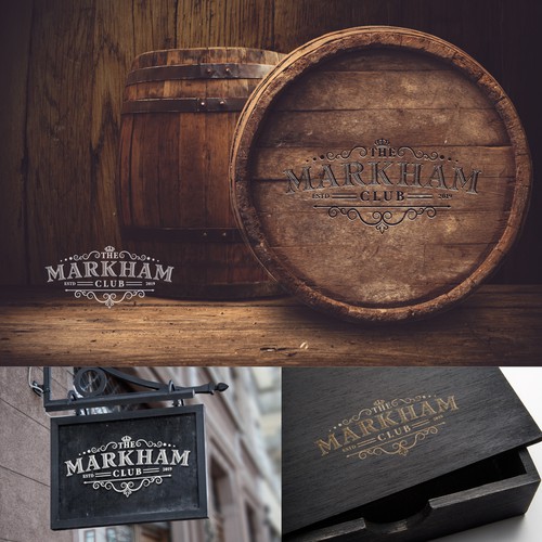 Ornament design with the title 'Vintage logo design!'