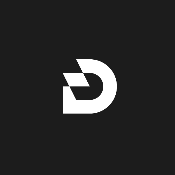 Dg logo with the title 'Brandmark-NR1852'