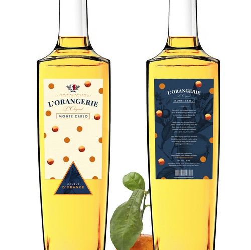 Botanical label with the title 'L'Orangerie'