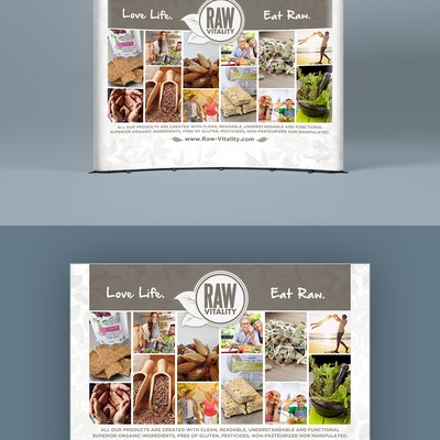 2017 redesign trade exhibition booth for Raw Vitality Inc.