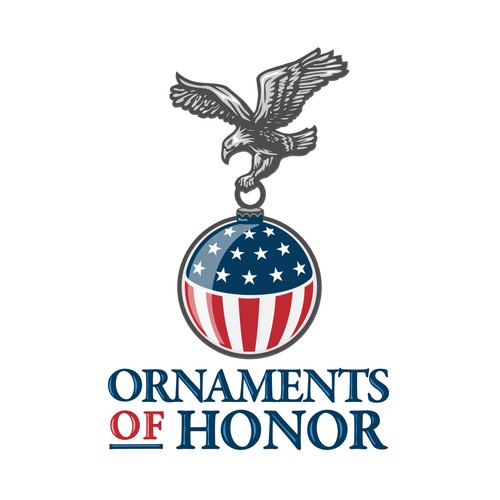 American eagle logo with the title 'Logo Concept for a Ornament Company.'