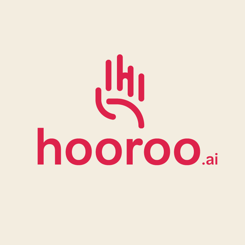 Logo with the title 'hooroo.ai'
