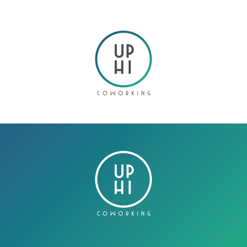 Co-working space design with the title 'Simple, fun logo for coworking space'